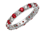 Karina B™ Genuine Ruby Eternity Band