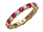 Karina B™ Genuine Ruby Eternity Band