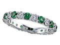 Karina B™ Round Diamond and Tsavorite Eternity Band
