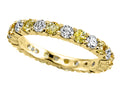 Karina B™ Round Diamond and Yellow Sapphire Eternity Band