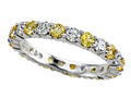 Karina B™ Round Diamond and Yellow Sapphire Eternity Band