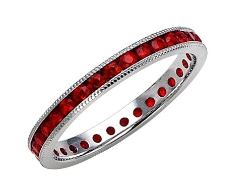Karina B™ Round Ruby All Around Band W/milgrain