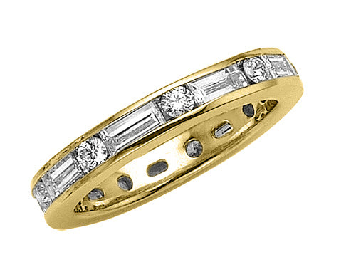 Karina B™ Baguette and Round Diamonds Eternity Band