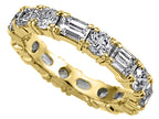 Karina B™ Diamond Emerald Cut and Round All Around Band