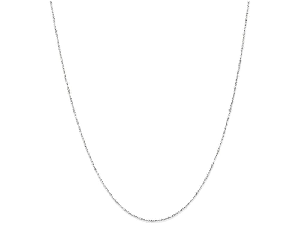 FJC Finejewelers 16 Inch 14k White Gold Carded Curb Chain Necklace
