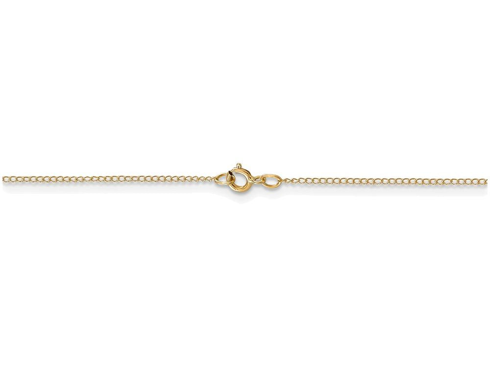 FJC Finejewelers 18 Inch 14k Yellow Gold Carded Curb Chain Necklace