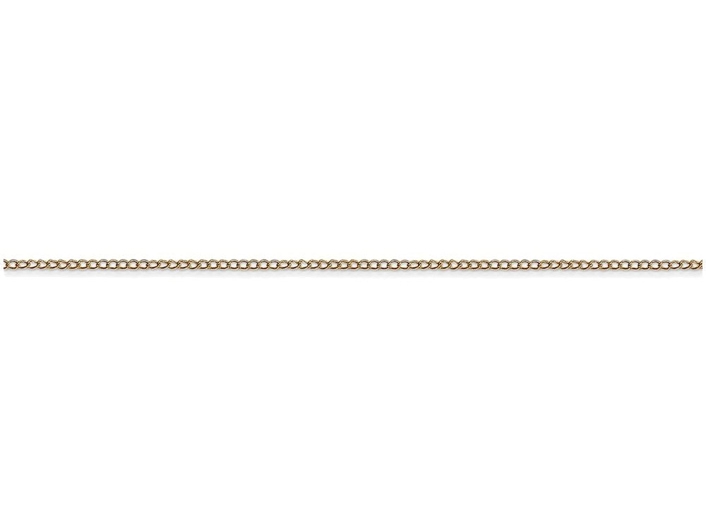 FJC Finejewelers 24 Inch 14k Yellow Gold Carded Curb Chain Necklace