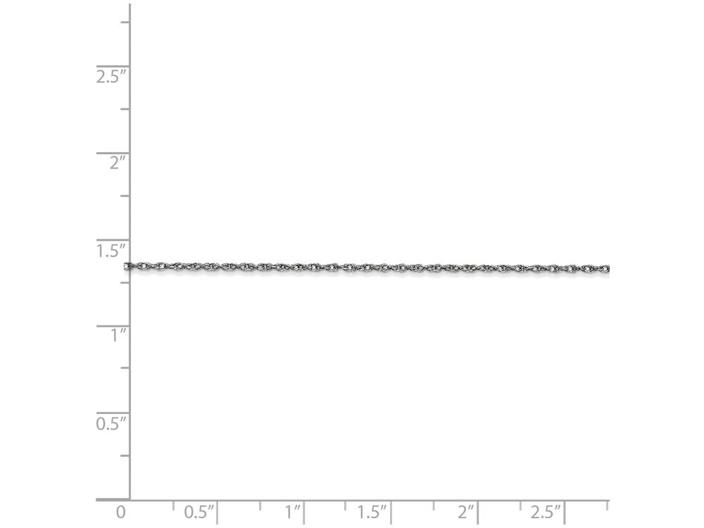 FJC Finejewelers 20 Inch 14k White Gold Carded Cable Rope Chain Necklace