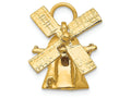 FJC Finejewelers 14k Yellow Gold Wind Mill Charm