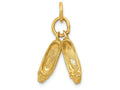 FJC Finejewelers 14k Yellow Gold Ballet Slippers Charm