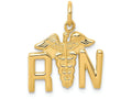 FJC Finejewelers 14k Yellow Gold Registered Nurse Charm