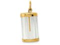 FJC Finejewelers 14k Yellow Gold Fillable Capsule Charm