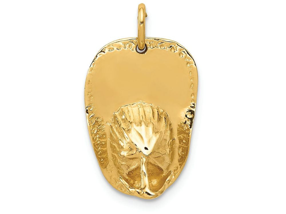 FJC Finejewelers 14k Yellow Gold 3d Large Fireman's Hat Charm