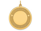 FJC Finejewelers 14k Yellow Gold Happy Anniversary Charm