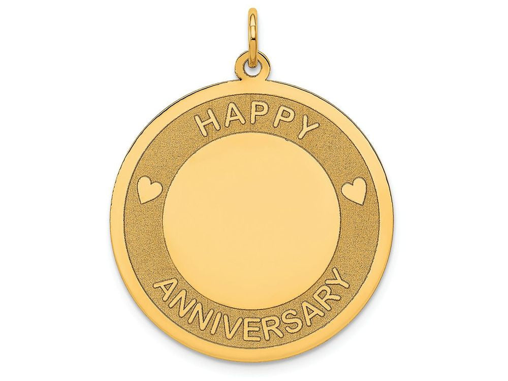 FJC Finejewelers 14k Yellow Gold Happy Anniversary Charm