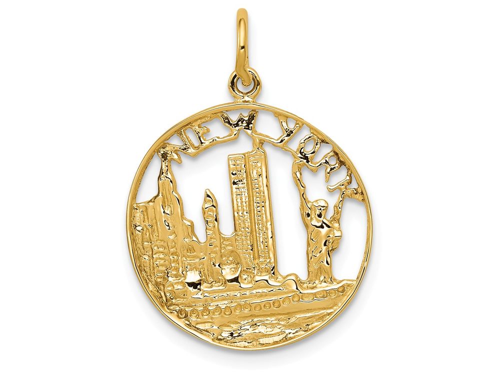 FJC Finejewelers 14k Yellow Gold New York Charm