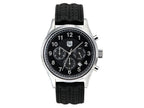 Andrew Marc Men's Club Blazer Stainless Steel Case With Black Strap Chronograph Watch