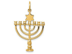 FJC Finejewelers 14k Yellow Gold Menorah Charm