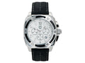 Andrew Marc Men's G III Bomber Stainless Steel Case With Black Strap Chronograph Watch