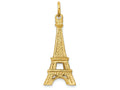 FJC Finejewelers 14k Yellow Gold Eiffel Tower Charm