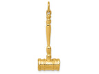 FJC Finejewelers 14k Yellow Gold 3d Gavel Charm