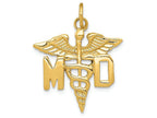 FJC Finejewelers 14k Yellow Gold Large M.d. Caduceus Charm