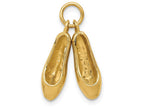 FJC Finejewelers 14k Yellow Gold Ballet Slippers Charm 11 x 22mm