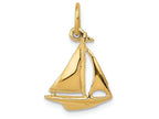 FJC Finejewelers 14k Yellow Gold Sailboat Charm