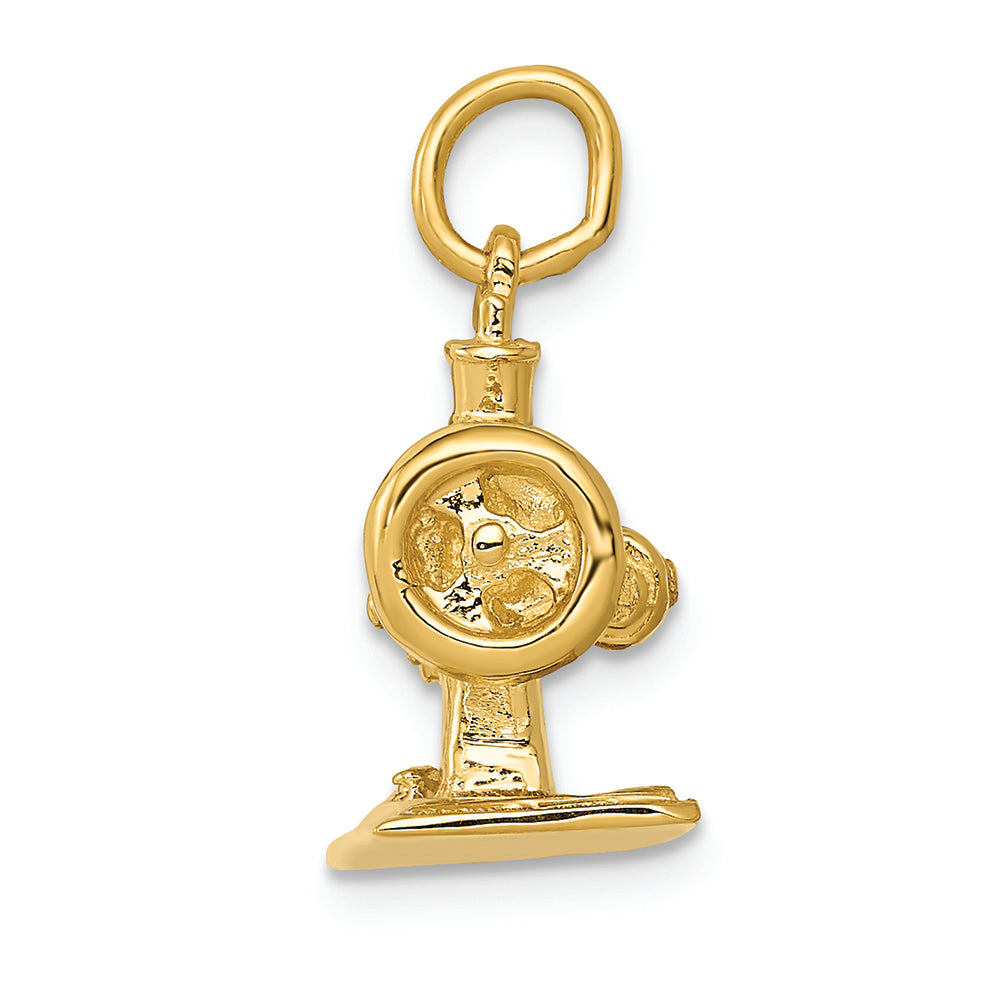 FJC Finejewelers 14k Yellow Gold Antique Sewing Machine Charm