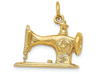 FJC Finejewelers 14k Yellow Gold Antique Sewing Machine Charm