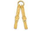 FJC Finejewelers 14k Yellow Gold Pair Of Skis Charm
