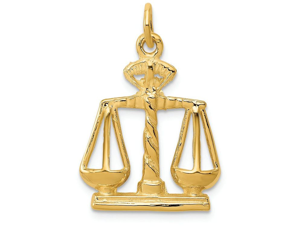 FJC Finejewelers 14k Yellow Gold Scales Of Justice Charm