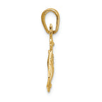 FJC Finejewelers 14k Yellow Gold Polished Reindeer Charm