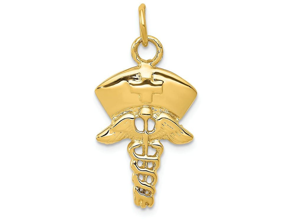 FJC Finejewelers 14k Yellow Gold Nurse Symbol Charm
