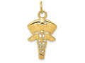 FJC Finejewelers 14k Yellow Gold Nurse Symbol Charm