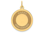 FJC Finejewelers 14k Yellow Gold Happy Anniversary Charm