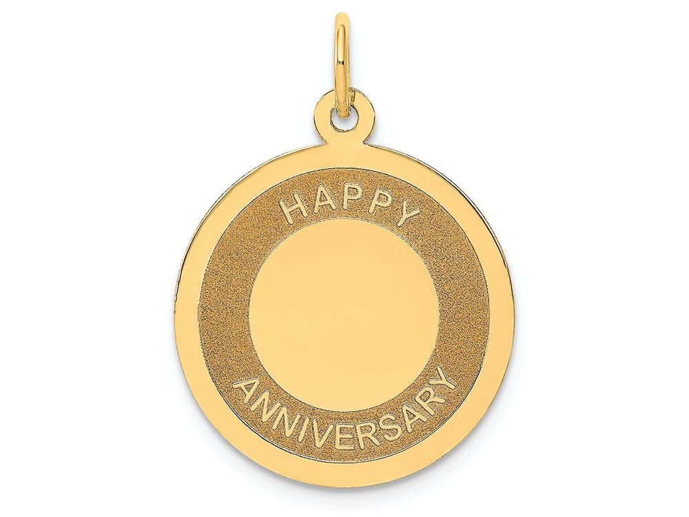 FJC Finejewelers 14k Yellow Gold Happy Anniversary Charm