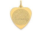 FJC Finejewelers 14k Yellow Gold Happy Anniversary Charm