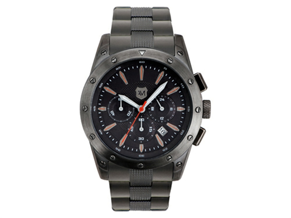 Andrew Marc Men's Heritage Racer Gunmetal Chronograph Watch