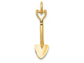 FJC Finejewelers 14k Yellow Gold 3d Spade Charm