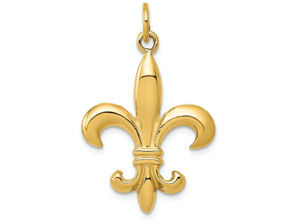 FJC Finejewelers 14k Yellow Gold Fleur De Lis Charm