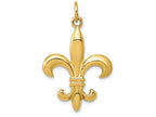 FJC Finejewelers 14k Yellow Gold Fleur De Lis Charm