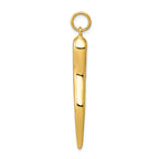 FJC Finejewelers 14k Yellow Gold Large Italian Horn Charm