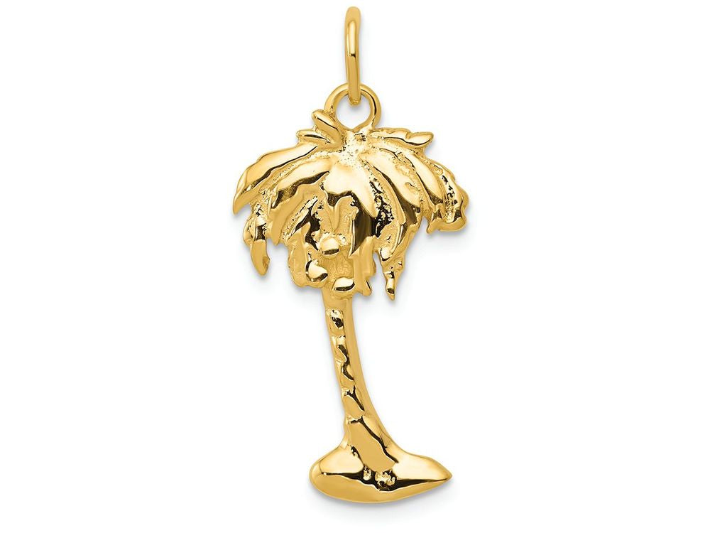 FJC Finejewelers 14k Yellow Gold Palm Tree Charm