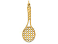 FJC Finejewelers 14k Yellow Gold Tennis Racquet Charm
