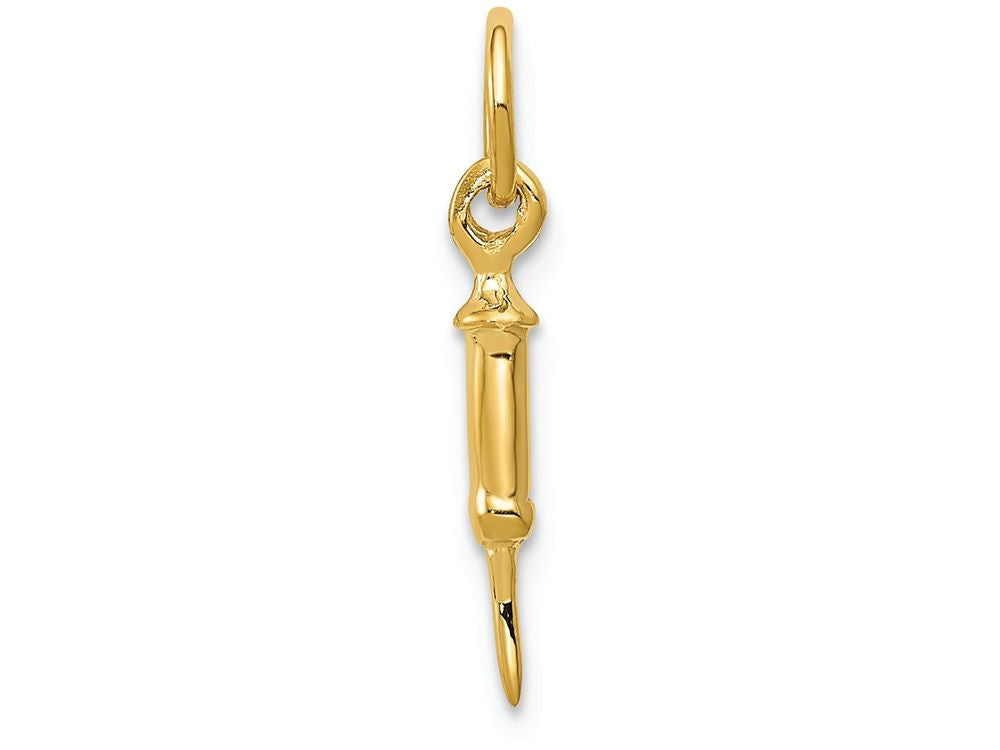 FJC Finejewelers 14k Yellow Gold Doctors Syringe Charm