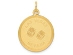 FJC Finejewelers 14k Yellow Gold Las Vegas Disc Charm