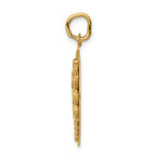 FJC Finejewelers 14k Yellow Gold Caduceus Disc Charm