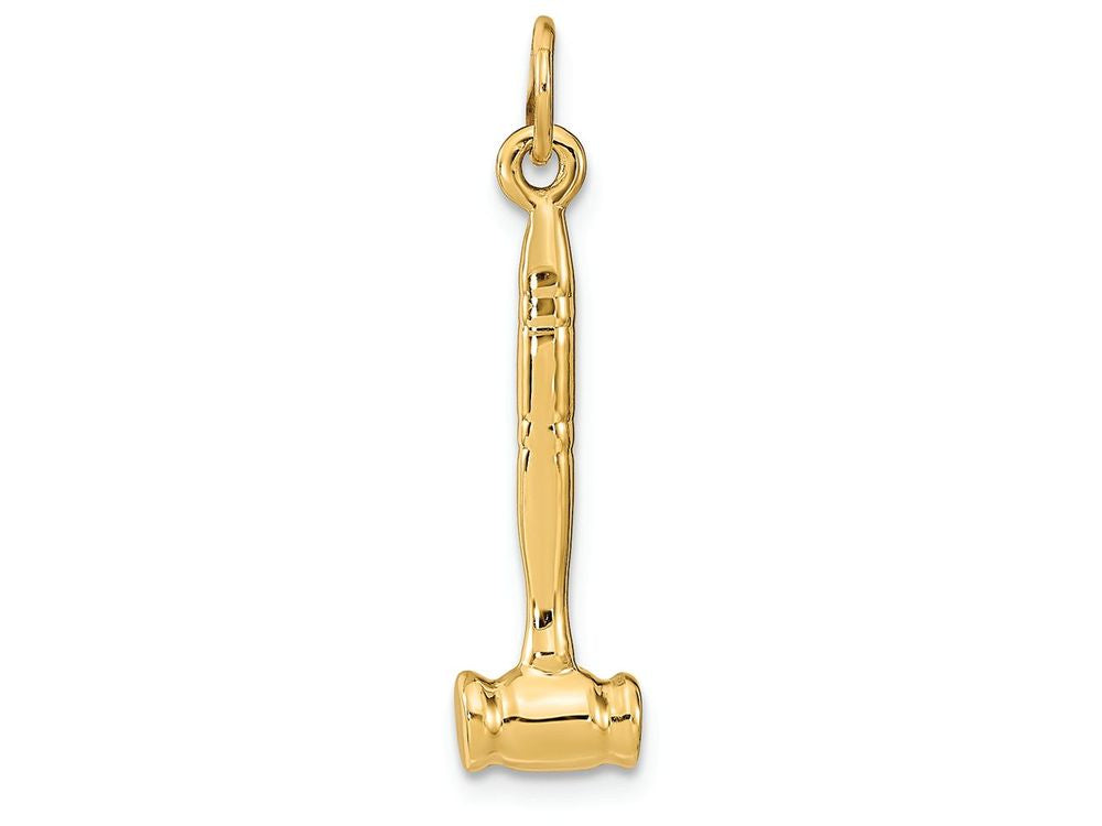 FJC Finejewelers 14k Yellow Gold 3d Gavel Charm