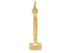 FJC Finejewelers 14k Yellow Gold 3d Gavel Charm